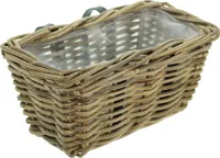 Balkonpflanzer Rattan klein Blumenkasten Pflanzkorb Pflanzschale Blumentopf