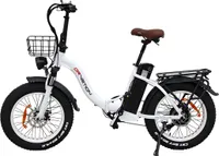 E-Bikes MTB CT20 Weiß Elektrofahrrad Mountainbike 20 Zoll Elektrofahrräder 20Ah Elektrofahrrad, Shimano 7-Gang E-Mountain Bikes Für Herren/Damen