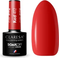 CLARESA Lakier hybrydowy RED 412 -5g