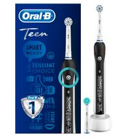 Oral-B Elektrische Zahnbürste für Teenager Ab 12 Jahren mit Ortho Care Aufsteckbürste schwarz