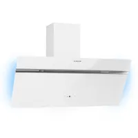 Klarstein digestor 90 cm, odsávací/recirkulačný digestor s RGB LED diódami, výkonný digestor, prietok vzduchu 600 m³/h, šikmý digestor s IoT/WiFi, digestor 90 cm