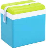 Kühlbox aus Kunststoff 35 Liter - türkis - Outdoor Thermobox mit Tragegriff - Kühltasche Isoliertasche Thermo Behälter für Camping Picknick Festival Garten