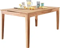Esstisch Massivholztisch massiv Kernbuche geölt 140 x 90 cm ausziehbar - MATEO - Die Möbelfundgrube