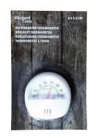 KÜHLSCHRANKTHERMOMETER mit Magnet analog Weiss Gefrierschrank Kühlschrank Thermometer Gefrierfach Kühlthermometer Gefrierthermometer 06