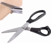 Stoffschere Zickzackschere, Profi Schneiderschere Zackenschere für Stoffe zum Nähen Meterware, Edelstahl Zickzack Schere