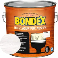 Bondex Holzlasur für Außen 2,5 L kalk weiß