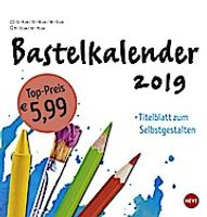 Bastelkalender weiß mittel - Kalender 2019