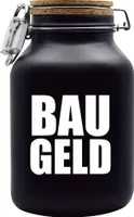 Spardose Geld Geschenk Ideen Bau Geld Schwarz Größe XXL 3 Liter