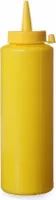 Dávkovací lahve, HENDI, 0,35L, Žlutá, ø55x(H)205mm