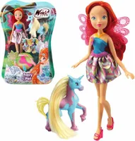 Bloom mit Einhorn Elas | Fairy Pet Puppe | Winx Club | Fee 28 cm