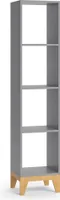 Vicco Kinderregal Malia, 35.2 x 159.5 cm, Grau/Eiche