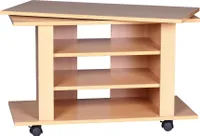 TV skříňka Rollable Otočná TV lavice Nábytek TV stolek HiFi stojan dřevo