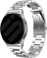 Strap-it Stahlarmband - Kompatibel mit Samsung Galaxy Watch Armband 42mm Ersatzarmband Edelstahl - Faltschließe - Hochwertiges Material - für Smartwatch 20mm Armband Silber