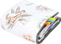 Savanna Fun & Olive Velvet Babydecke 75x100cm