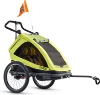 TAXXI ELITE two lemon | Anhänger | Buggy | Jogger | Multifunktionaler Kinderwagen | Alleskönner für zwei | Flexibles Travelsystem | 3-in-1