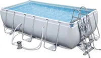 Bestway Pool Set eckig Power Steel 404 x 201 x 100 cm