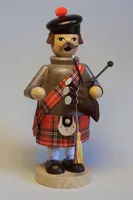 Räucherfigur Schotte mit Dudelsack Höhe= 18cm NEU