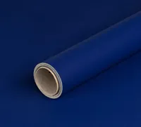 Geschenkpapier Blau und Silber zweiseitig, 0,70 x 10 m - Geburtstag, Hochzeit, Weihnachten