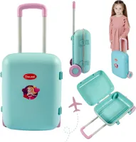 Kinderkoffer rosa und mint