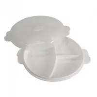 plast team Mikrowellen-Teller Micro 3 Fächer