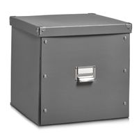 36 x 28 x 11 cm grau 5five Simple Smart Aufbewahrungsbox ORSO mit Griff 