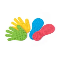 Weplay KM2008 Hand- & Fußabdrücke aus Gummi, je 6 Paar, bunt, 24-teilig (1 Set)
