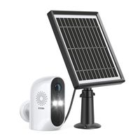 ZOSI 2MP Drahtlos Akku Überwachungskamera mit Solarpanel, WLAN IP Kamera mit 2 Wege Audio, Menschenerkennung, C1