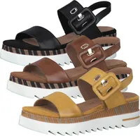 Marco Tozzi Sandalette - By Gmk - Cognac Antic Glattleder Größe: 40 Normal