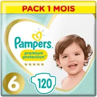 Pampers Baby Windeln Größe 6 (13kg+) Premium Protection, 120 Stück