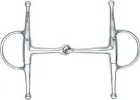 Shires - Gelenk-Trense Olivenkopf-Trense ER842 (5 in) (Silber)
