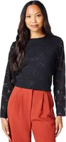 Principles - Dámsky top s dlhým rukávom DH7643 (42 DE) (Black)