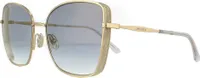 Jimmy Choo Alexiss0001v Damen-sonnenbrille Golden  Mann Golden One Size