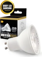 LED žárovka 3W GU10 PREMIUM neutrální bílá 4000K 80 stupňů 310lm