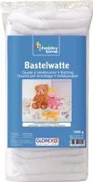GLOREX 6 2524 05 - Bastelwatte, 1 kg weiß, 100 % Polyester, waschbar bis 30°C, schwer entflammbar, ideal zum Basteln und als Füllmaterial für Kissen, Puppen und Stofftiere