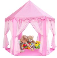 Prinzessin Kinder Spielzelt Bällebad Kinderzelt Spiel Haus Höhle  Babyzelt Rosa 