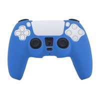 König Design Hülle kompatibel mit PlayStation PS5 Kunststoff Full Cover Handyhülle - Case Blau