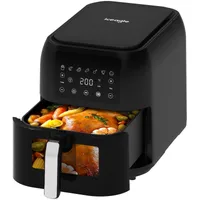 Heißluftfritteuse XXL Air Fryer 8,5L - Heissluftfritteuse mit Sichtfenster | Friteuse Airfryer, 7 Programmen, 1700W, Platzsparend und leiser Betrieb