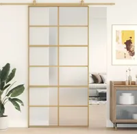 Prolenta Premium - Drzwi przesuwne Golden 102,5x205 cm Matowe szkło hartowane i aluminium
