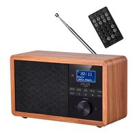 Prenosné digitálne rádio Adler AD 1184 čierne, drevo
