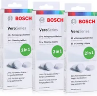 Bosch VeroSeries TCZ8001 Reinigungstabletten 2in1 - 10 Tabletten (3er Pack)