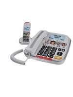 Swissvoice Xtra3355 Kombi-Festnetztelefon und schnurloses DECT-Telefon – große Tasten – Fototasten – lauter Klingelton