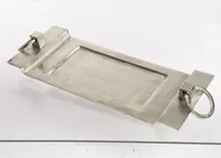 Alu Tablett mit Griff 98 x 29 x 7 cm nickel