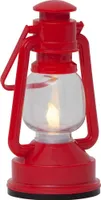 LED-Kunststofflaterne 'Niko', rot, 15x8,5 cm