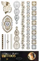 Tattoo-Aufkleber Haut-Tattoo Körper-Tattoo Einmal-Tattoo Tattoos Metallic Designs Motiv 13