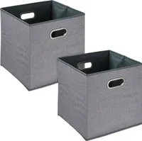 relaxdays Šedý úložný box sada 2 kusů