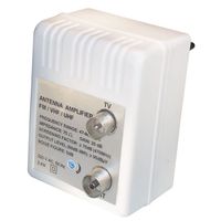 Transmedia FP4 iRL  Stecker- Antennenverstärker 47-862 MHz ( Verstärkung: 20 dB regelbar: 0-10 dB )