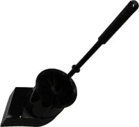 WC-Wandgarnitur mit Rundbürste 115X100X410mm, Schwarz | Packung (1 Stück)