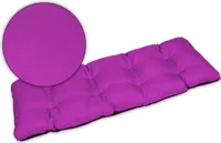 Sitzkissen Bankkissen Bankauflage für Gartenbank - 140x50 cm - Outdoor und Indoor - rosa