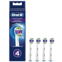 ORAL-B - Replacement brush heads (EB18) 3D White 4ct - 80339410