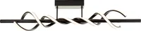 BRILLIANT schwarze LED Deckenlampe AMALIE | Deckenleuchte mit warmweißer Lichtfarbe und Memoryfunktion | in 3 Stufen über Wandschalter dimmbar | 95 cm Breite | 12 W 2100 Lumen 3000K | Metall/Kunststoff